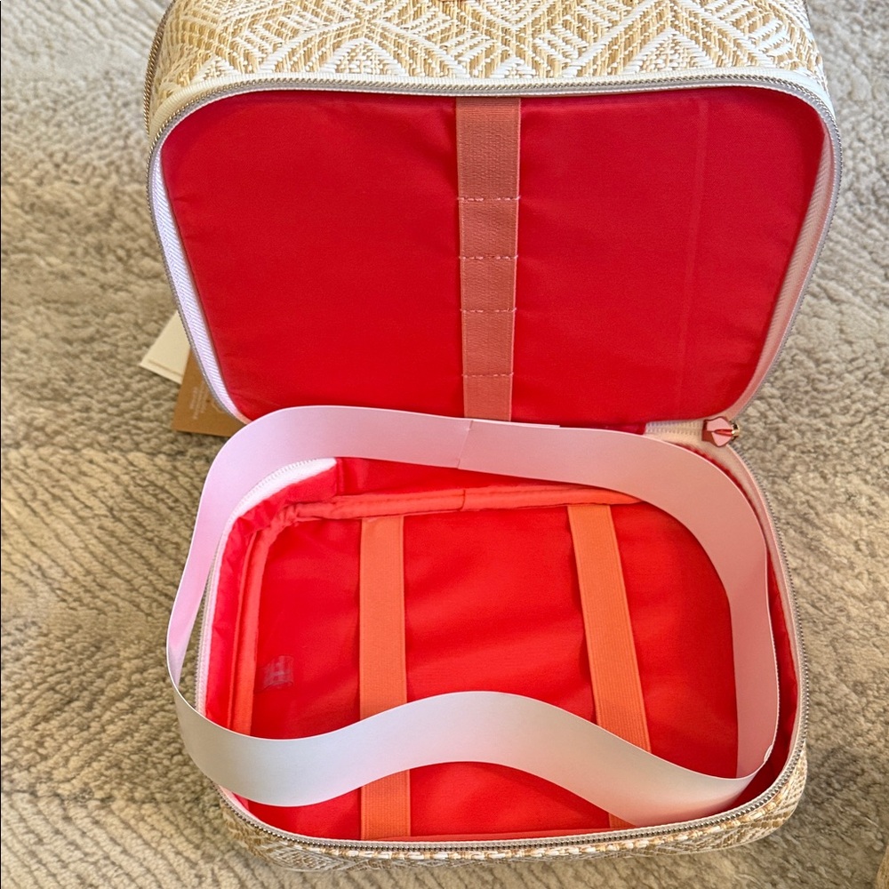 Stephanie Johnson BRAND NEW Tan and Cream Travel Case. (Original price $94) - Picture 10 of 12
